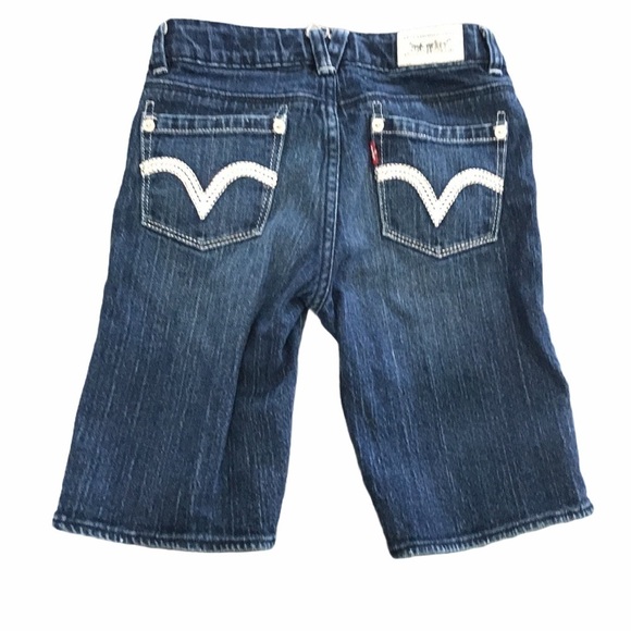 LEVI’S girls skinny jean sequin shorts 10 - Picture 2 of 9